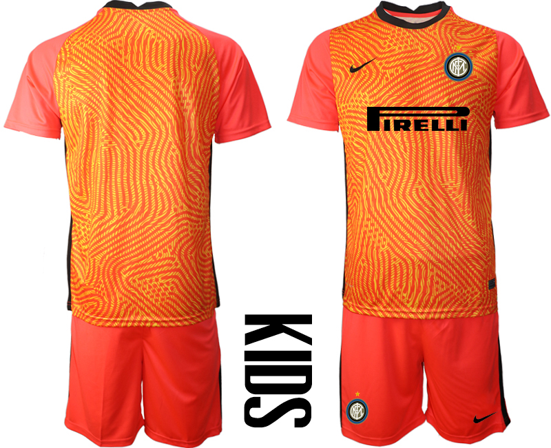 2021 Internazionale red goalkeeper youth soccer jerseys->youth soccer jersey->Youth Jersey